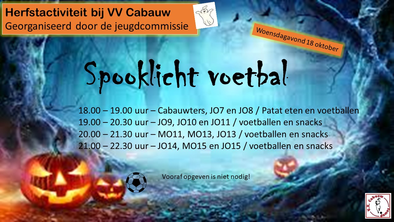 Spooklicht voebal!