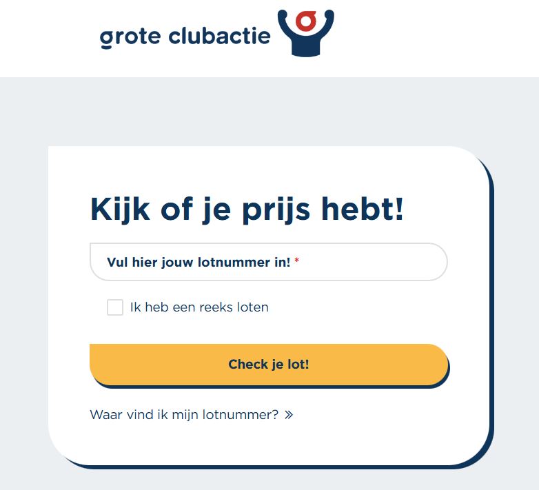 Uitslag Grote Clubactie 2025