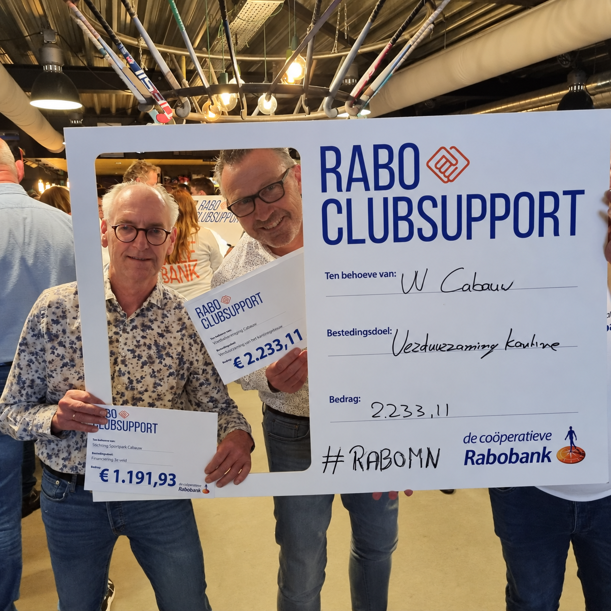 Rabobank leden bedankt!